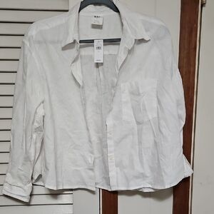 GAP Crisp White Linen Shirt